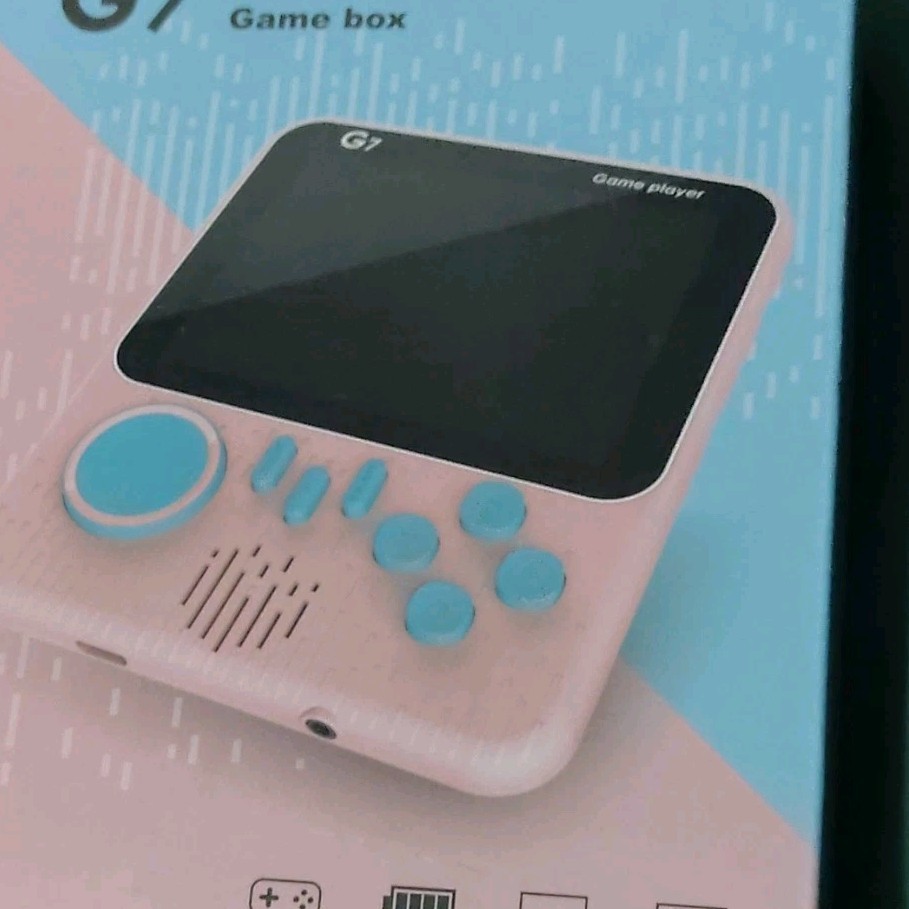 Game box G7 Handheld Game System Pink Blue HD Large Screen Gamepad TV Out
