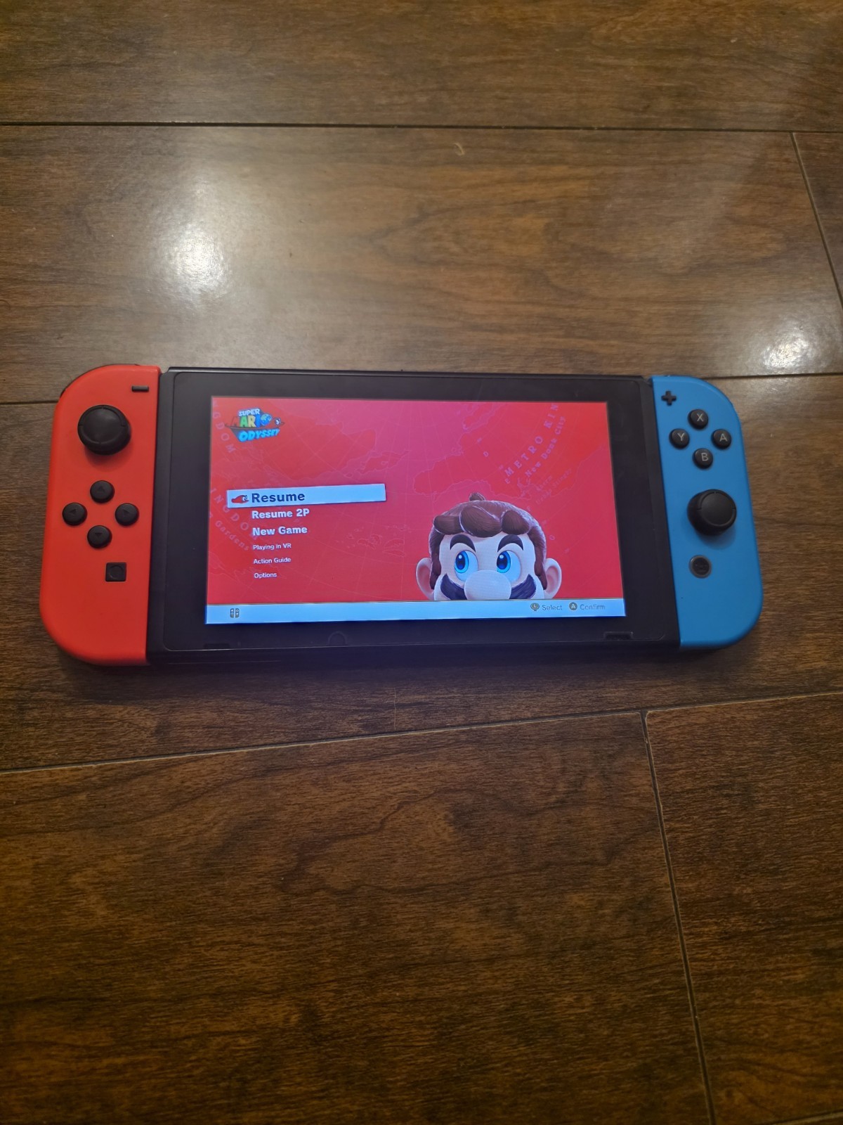 Nintendo Switch with Neon Blue and Neon Red Joy-Con (HAC-001-01)
