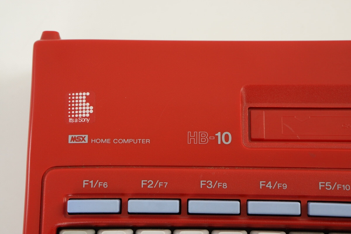 MSX SONY HIT BIT HB-10 Home Computer Red Maintained Tested 209039