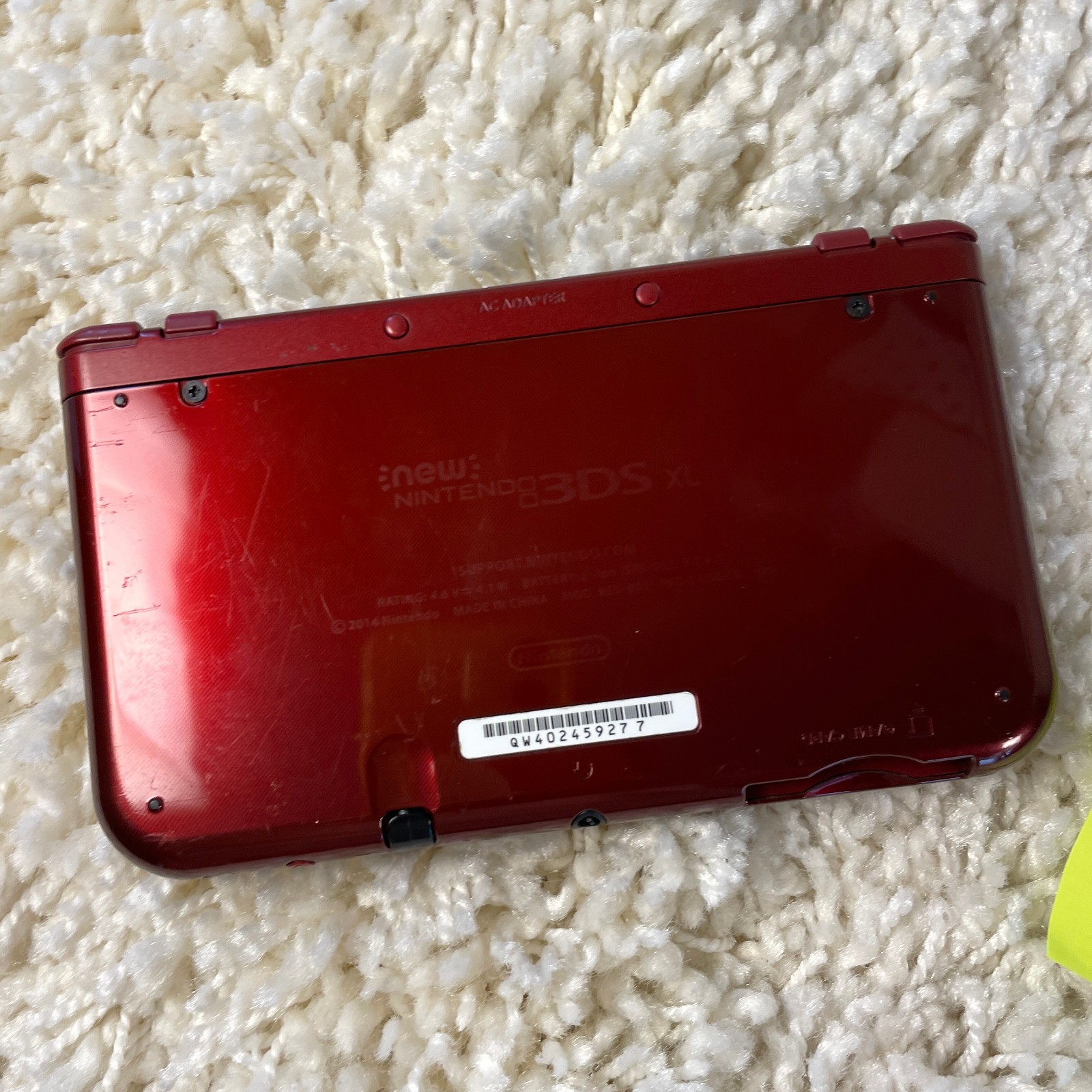 Nintendo “New” 3DS XL Metallic Red Handheld Console System RED-001 Top IPS Works