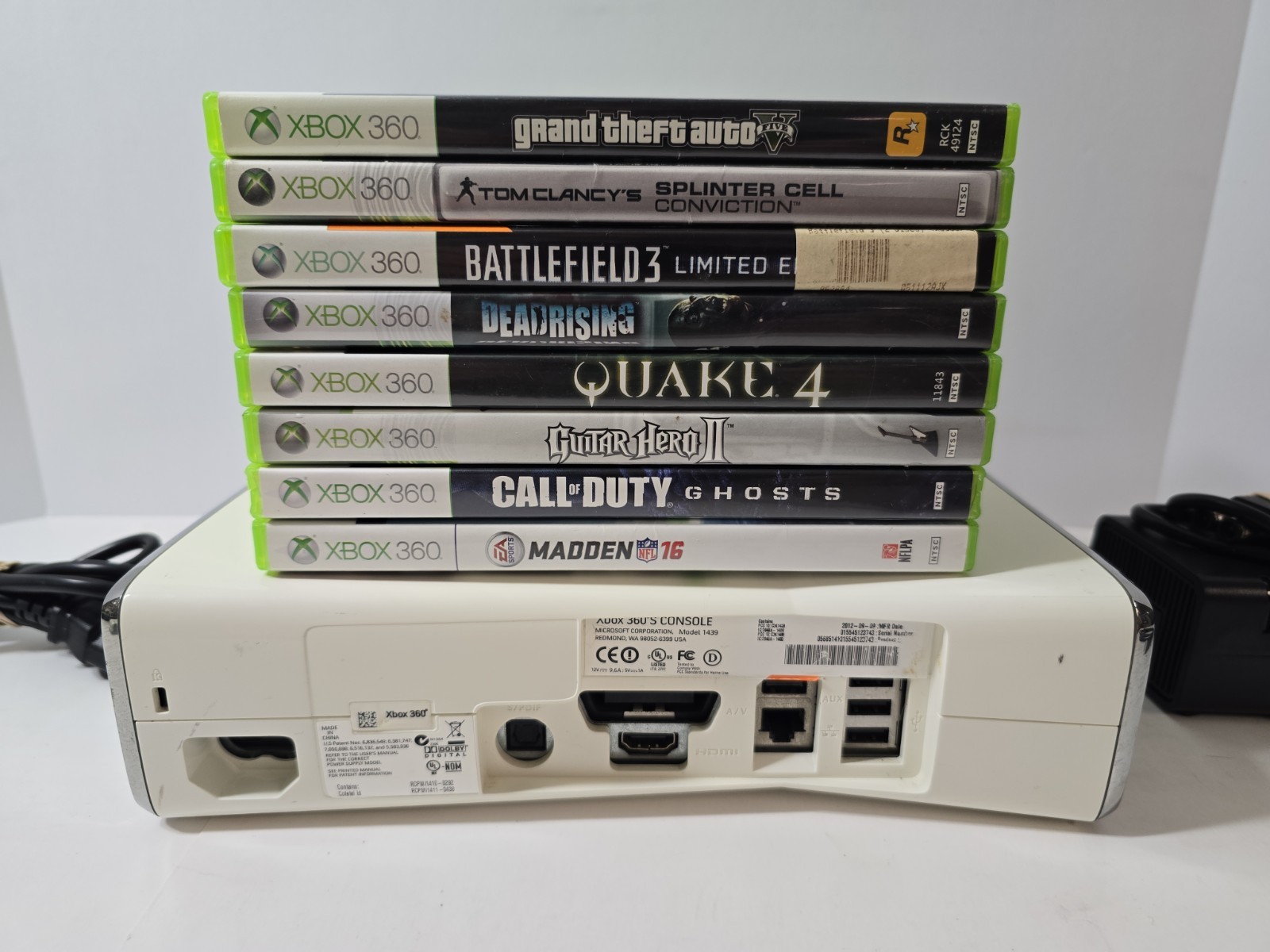XBox 360 Slim 250GB Console 8 GAME MEGA BUNDLE! CLEAN/TESTED! SHIPS FREE 🔥
