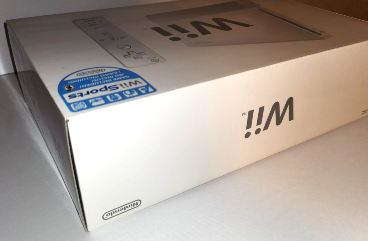 Nintendo Wii White RVL-001 w/ Wii Sports + Extra Remote + Sports Pack- BRAND NEW