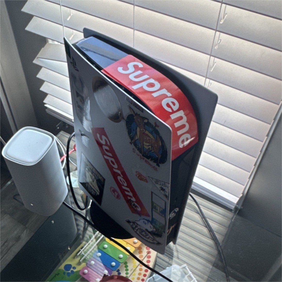Sony PlayStation 5 Console Wi-Fi Internet Browsing w/ Supreme Stickers