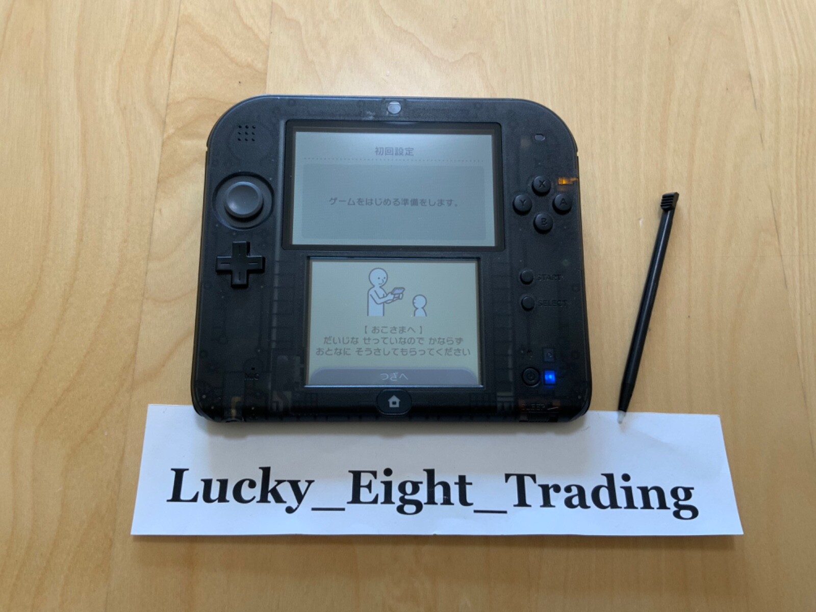 Nintendo 2DS Clear Black Console Charger Japanese ver [CC]