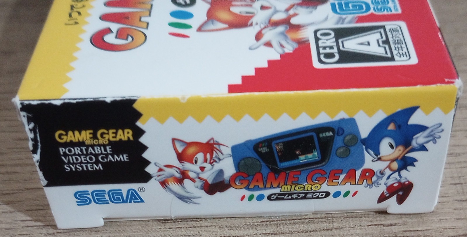 Sega Game Gear Micro Blue, Sonic, Gunstar Heroes, US seller, complete CIB, works