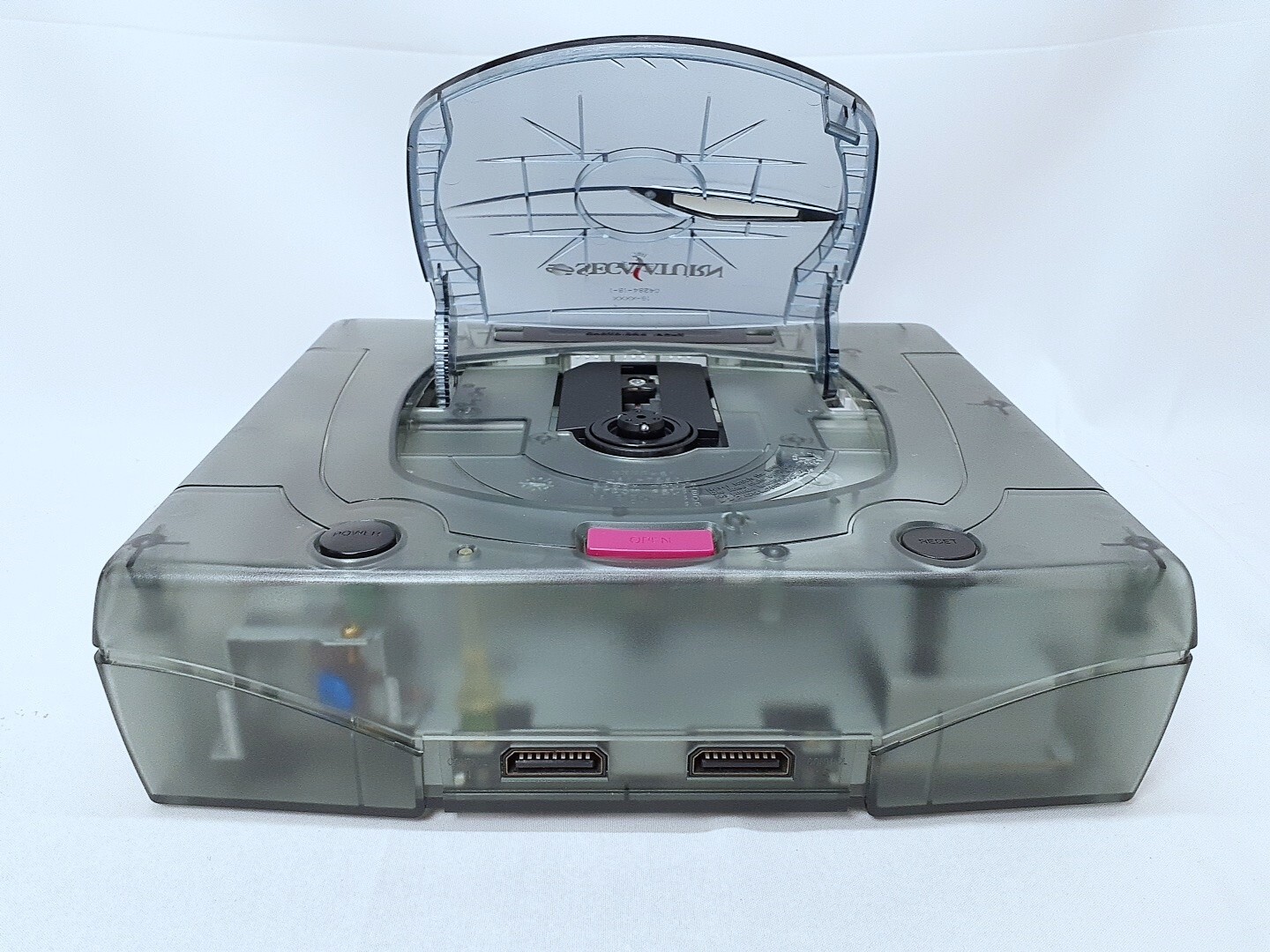 Sega Saturn Derby Stallion Limited Skeleton Black console set NTSC-J Tested