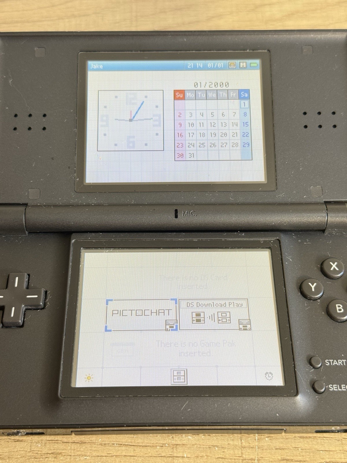 Nintendo DS Lite Black Console Excellent Condition Working w/Charger & Stylus