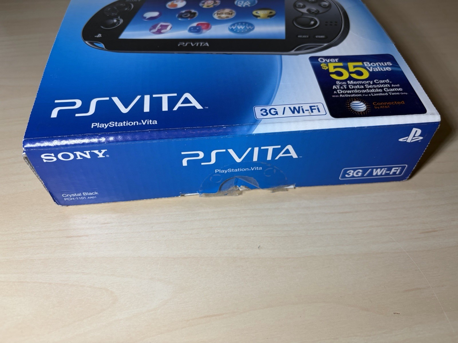 Sony PS Vita Black Handheld Console PCH-1101 Complete Near Mint