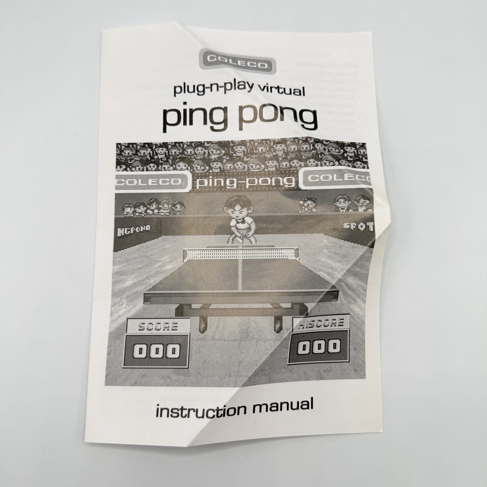 Coleco Plug-N-Play Virtual Ping-Pong Console Open Box New Tested