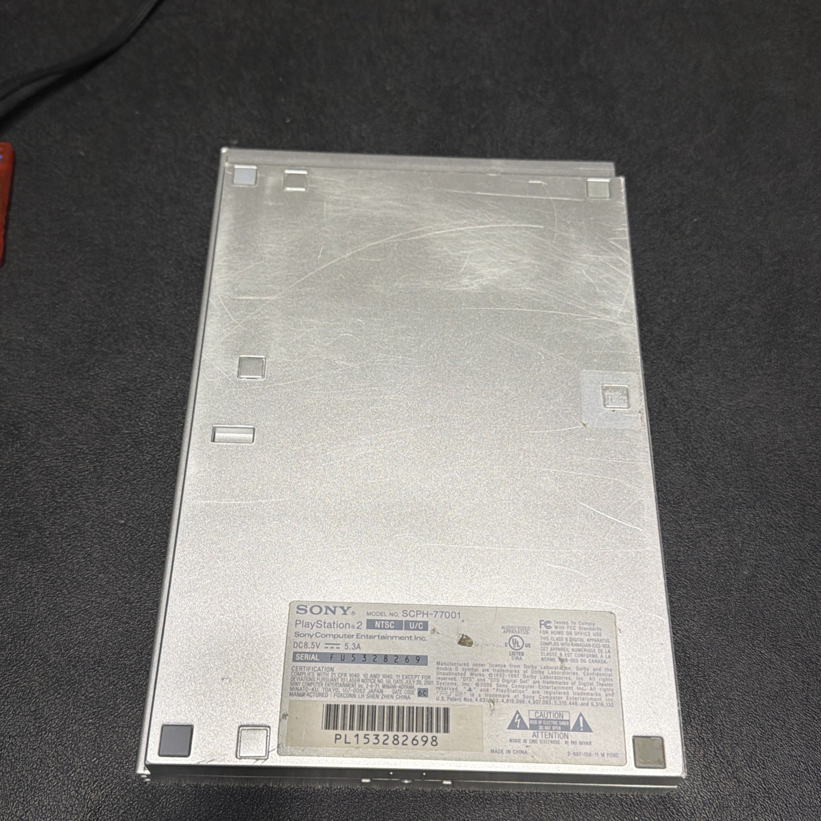 Sony PlayStation 2 Slim Console – Silver – PS2 – SCPH-77001