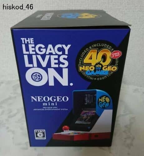 SNK Neo Geo Mini Console Built-in 40 titles of Game 40th Anniversary W/ Cable