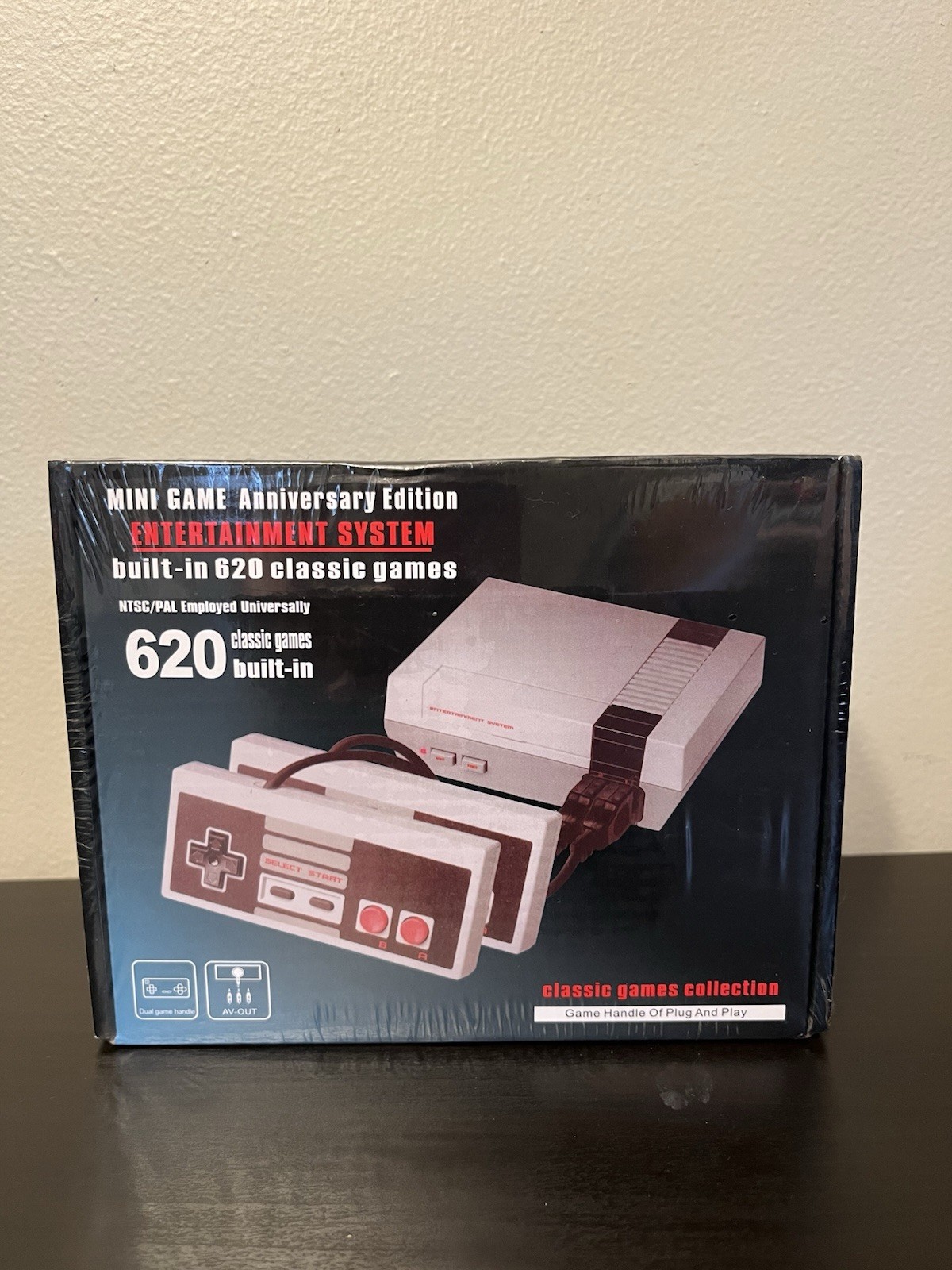 Nintendo NES Mini Game Anniversary Edition 620 Console, 620 Built-In Games, Gray