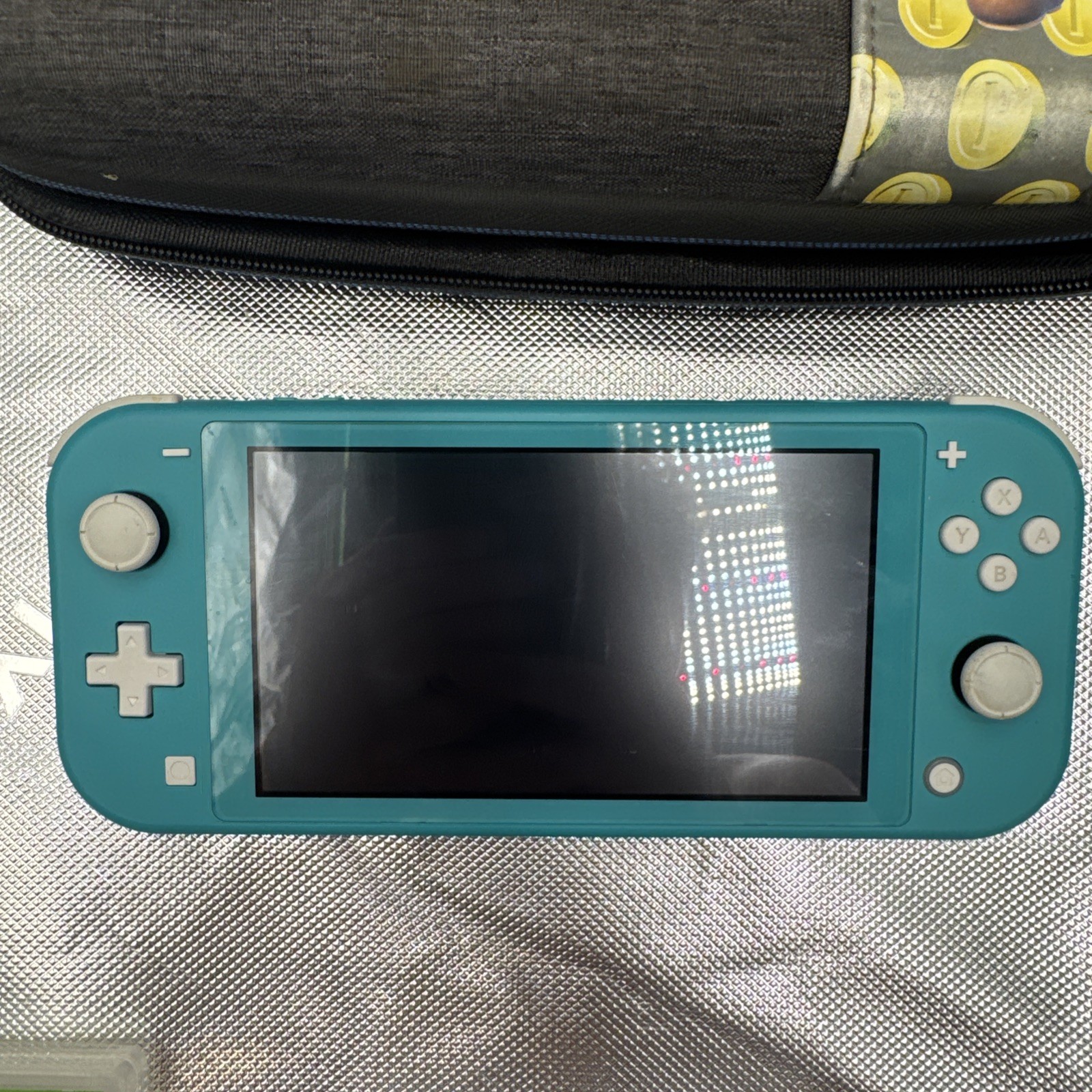 Nintendo Switch Lite 32GB Turquoise Handheld Gaming Console W/3 Games Mario Case