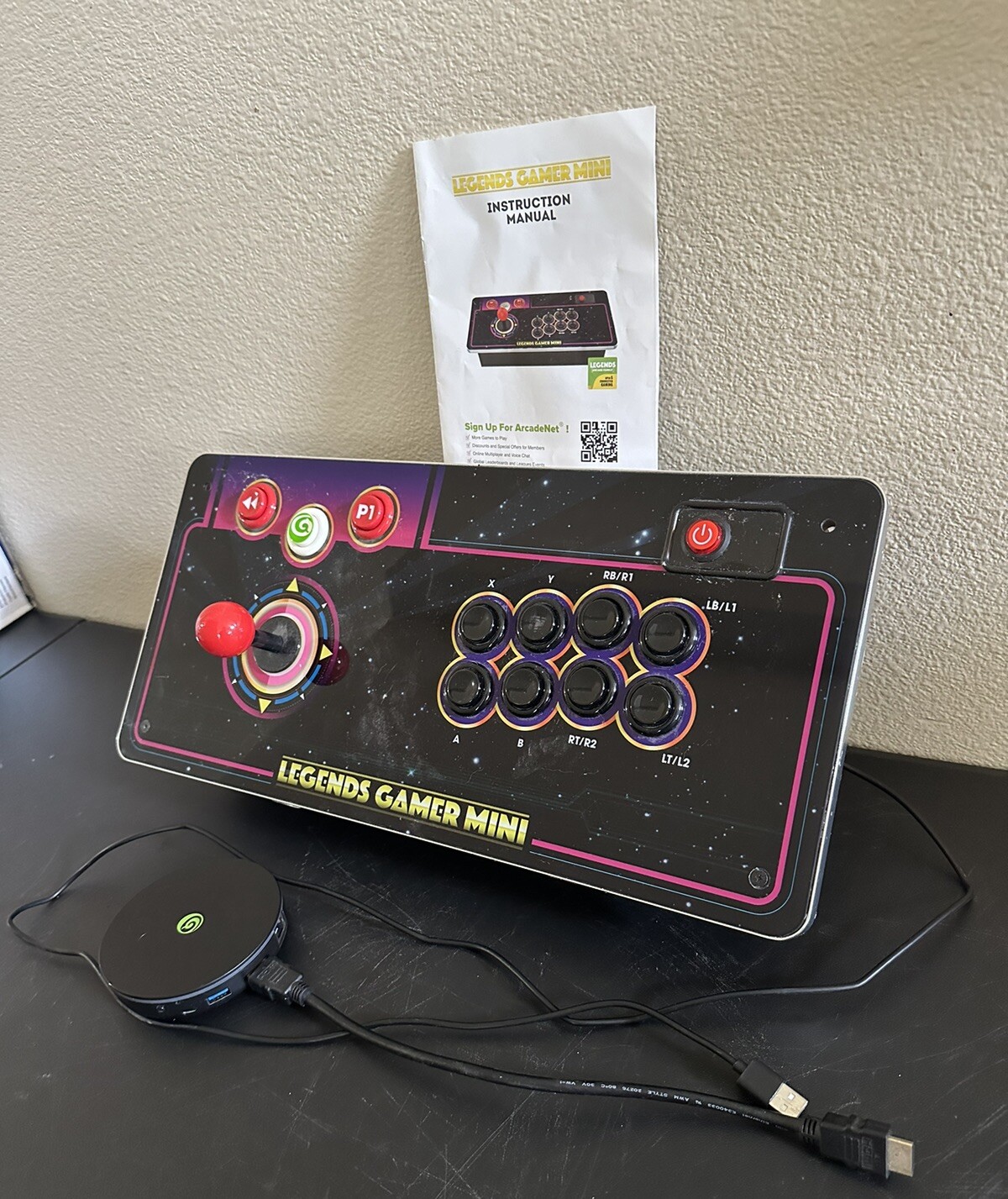 Legends Gamer Mini Table Top Home Arcade Game Classic Retro