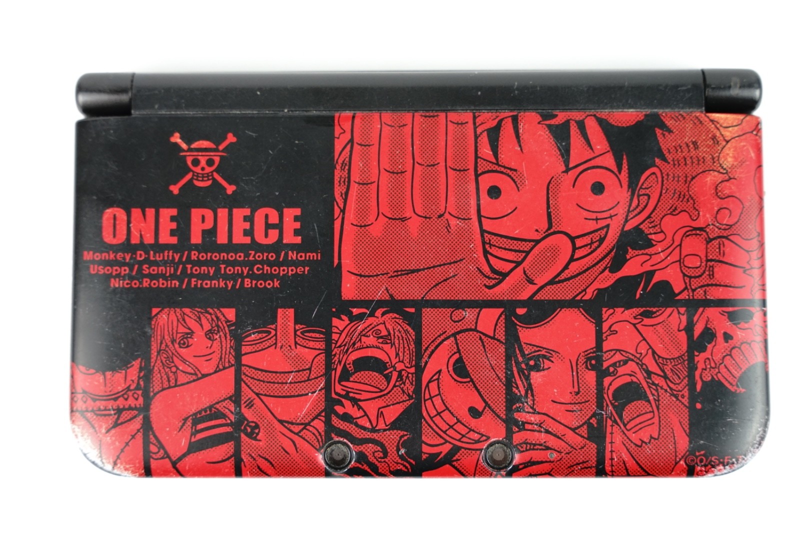 Nintendo 3DS LL Luffy Red Console | One Piece Unlimited World R | Charger+Stylus