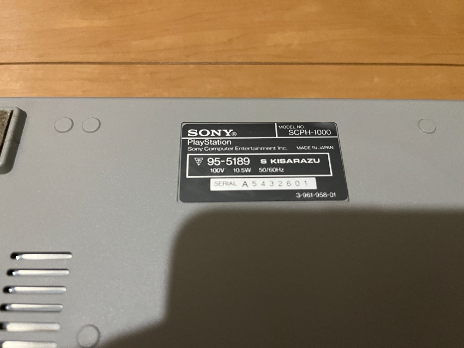 Sony PlayStation 1 PS1 Console SCPH-1000 First Model with Game