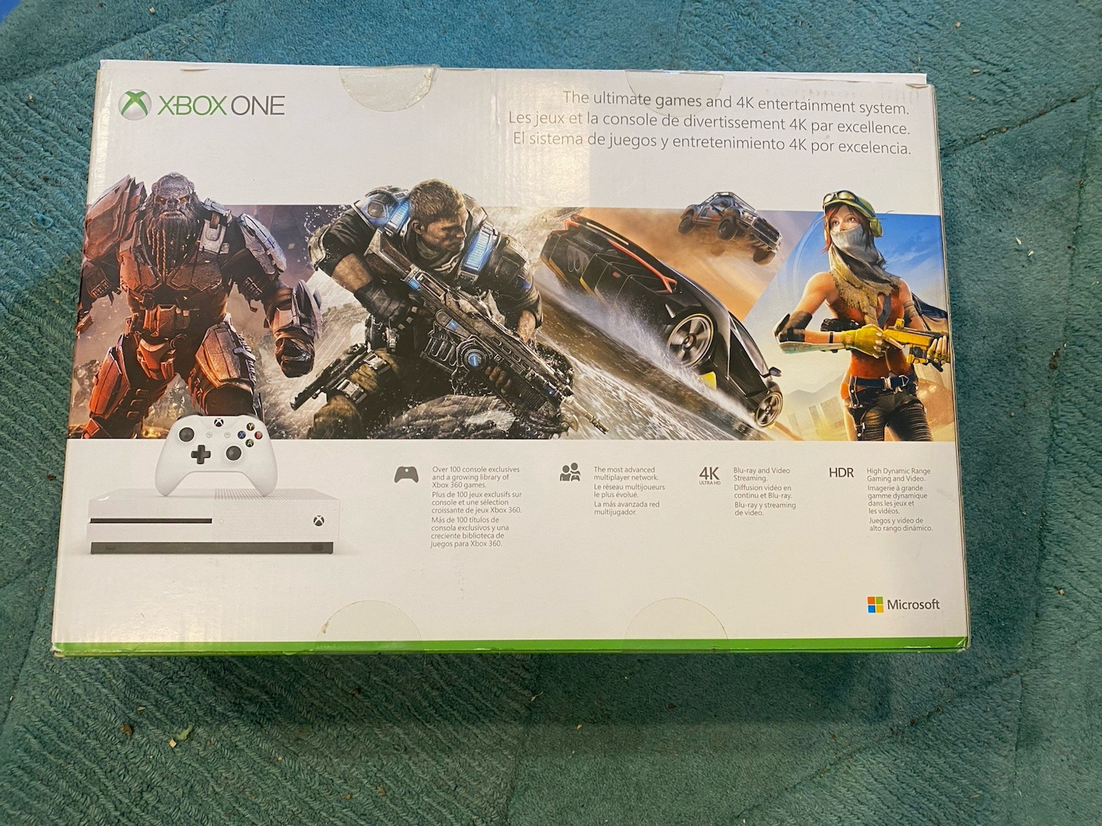 Xbox One S Console Controllers And 4 Games