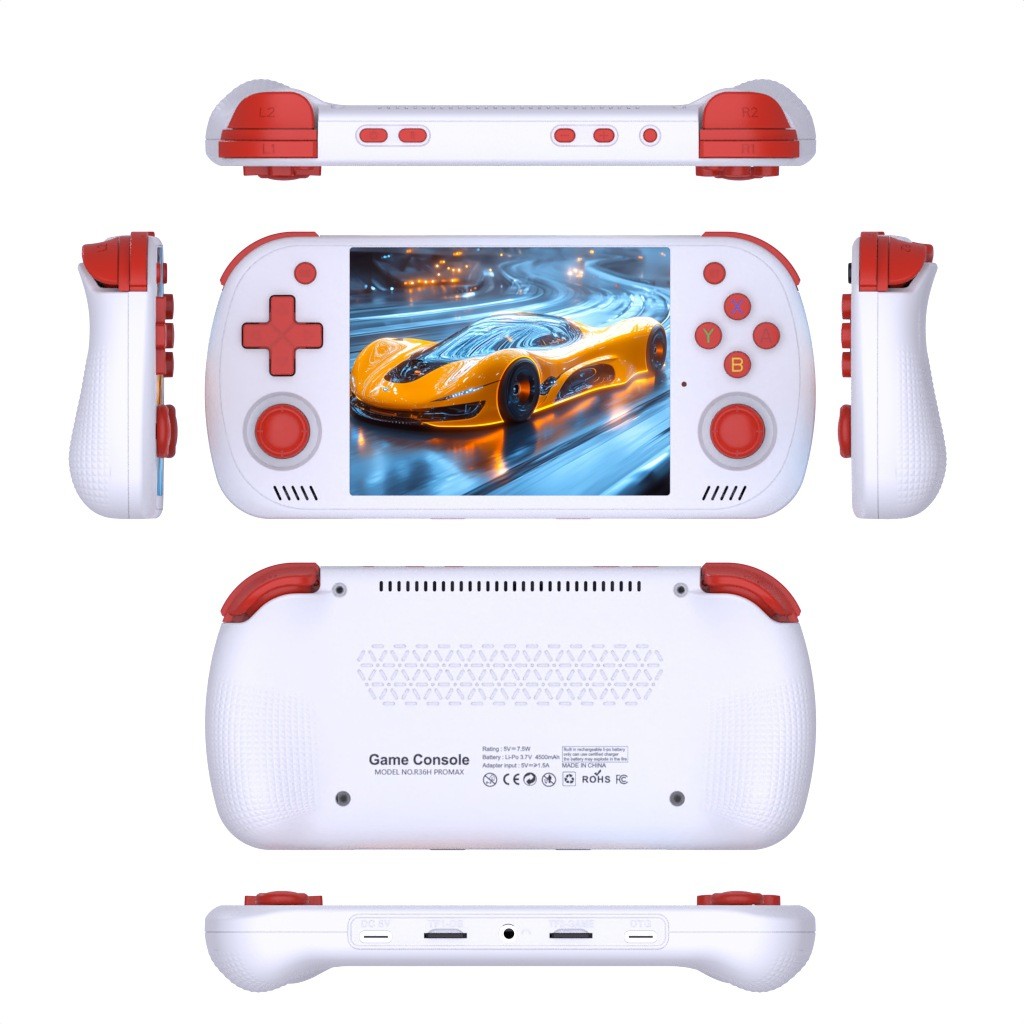 IPS Screen Handheld Video Game Console Linux R36H Pro Max Portable Pocket Video