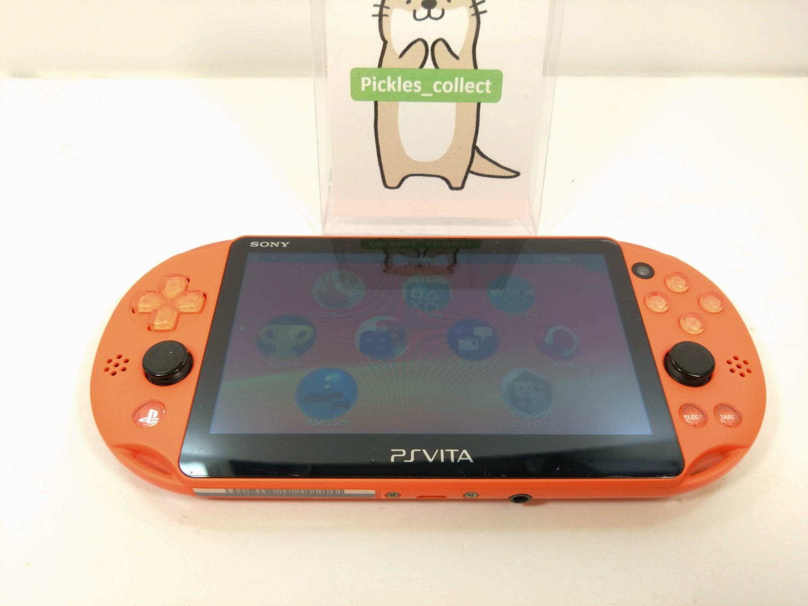PS vita Neon Orange PCH-2000 ZA24 Console only Wi-Fi PSV Tested Sony 0529J