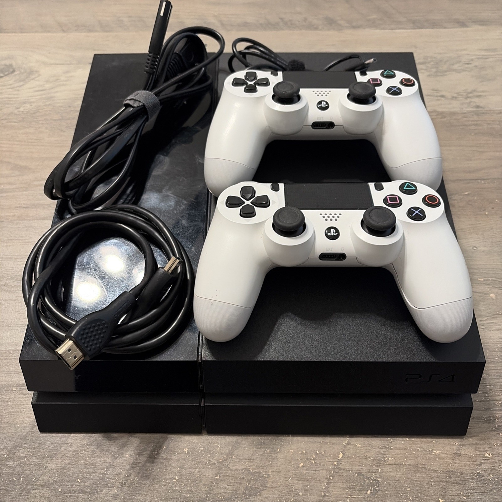 Sony PlayStation 4 CUH-1115A 500GB Console Bundle W/ 2 Controllers, Power, HDMI