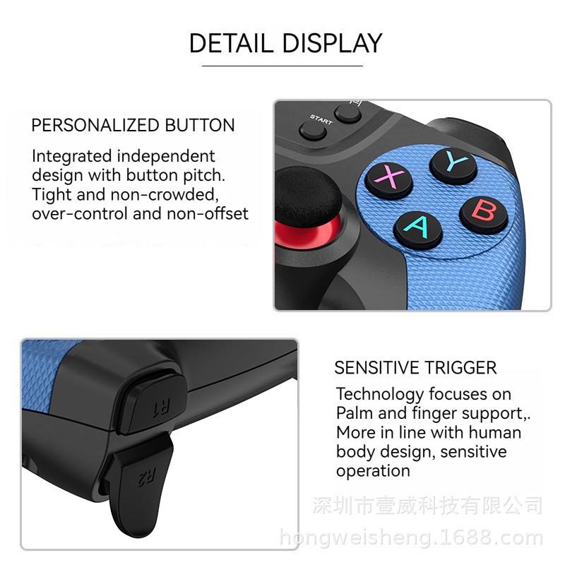 X2 Blue Retro Game Console Wireless TV Stick Dual Controller HDMI Plug