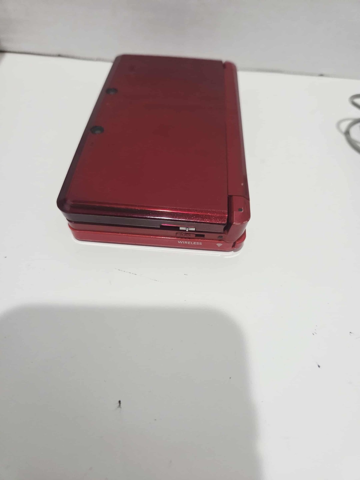 Nintendo 3DS Handheld System Flame Red w/ Charger & 6 Games – TESTED & WORKS