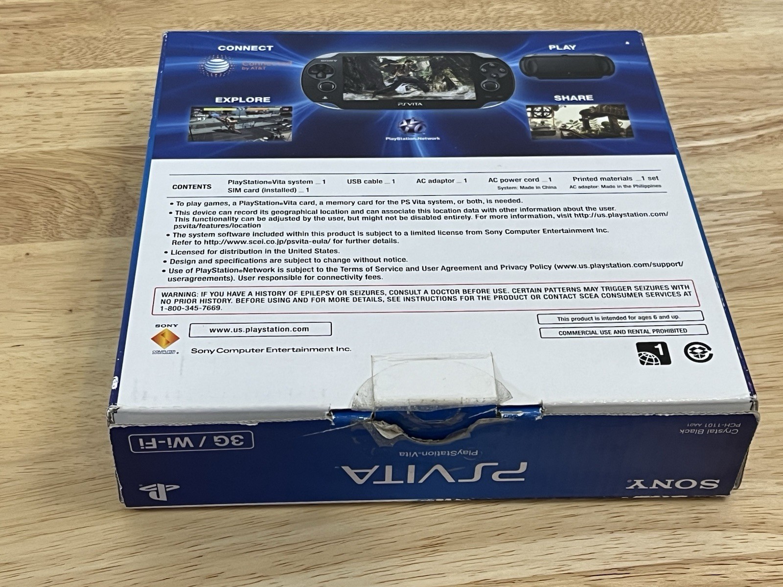 PlayStation Vita PCH-1101 OLED Complete in Box 64GB Card Cradle Case AC Charger