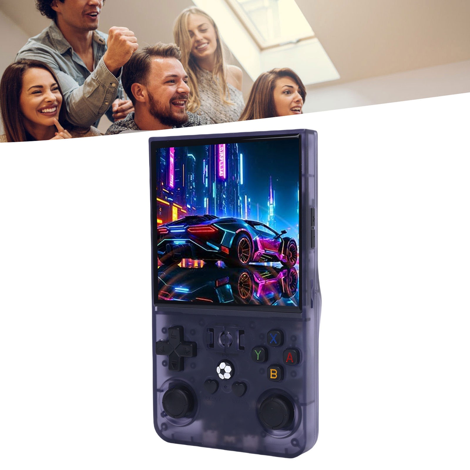 Handheld Game Console For System Translucent Grey 4 Inch 720×720 Scre BHOK