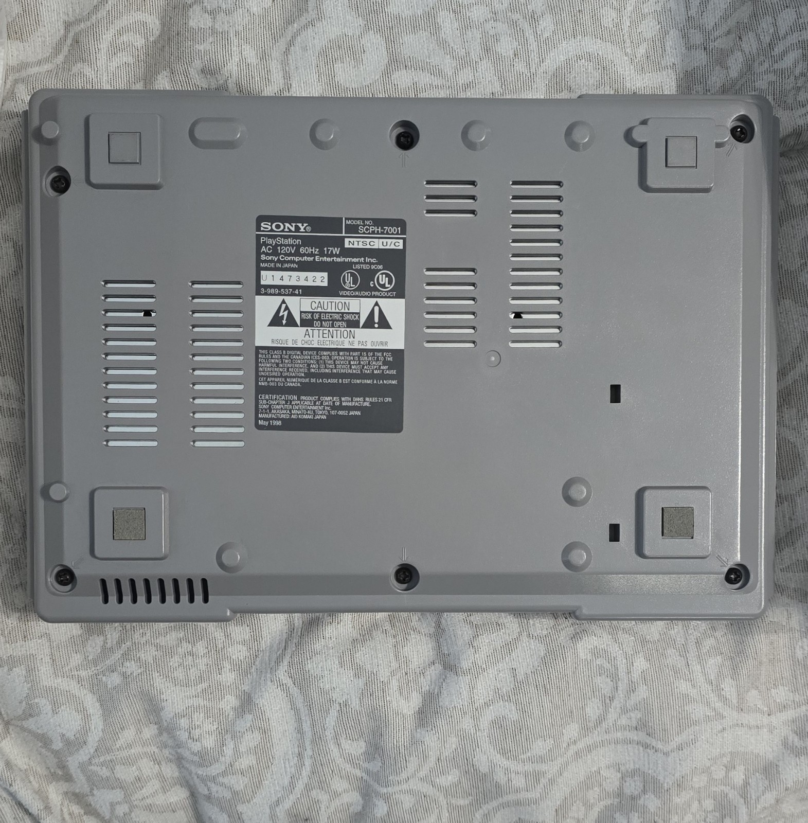 Playstation 1 PS1 PSX Console Complete Plus Protector And Extras