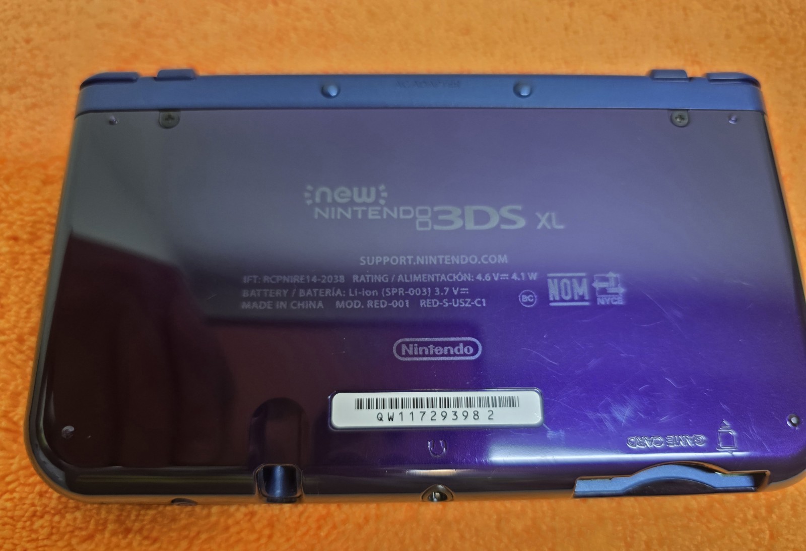 Nintendo 3DS XL Galaxy Edition Handheld System Purple Bundle Games Excellent Lot
