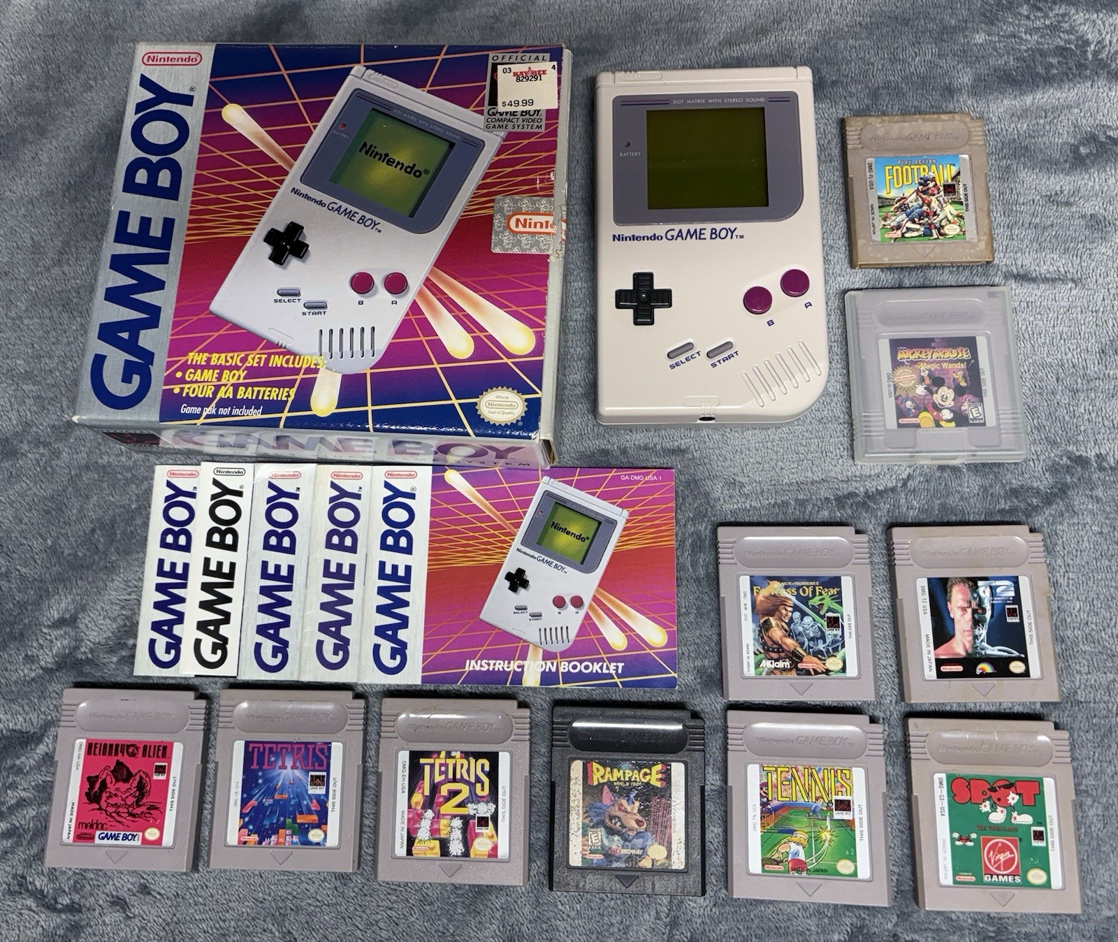 Nintendo Gameboy Original Console With Box Booklet Tested Excellent Condition