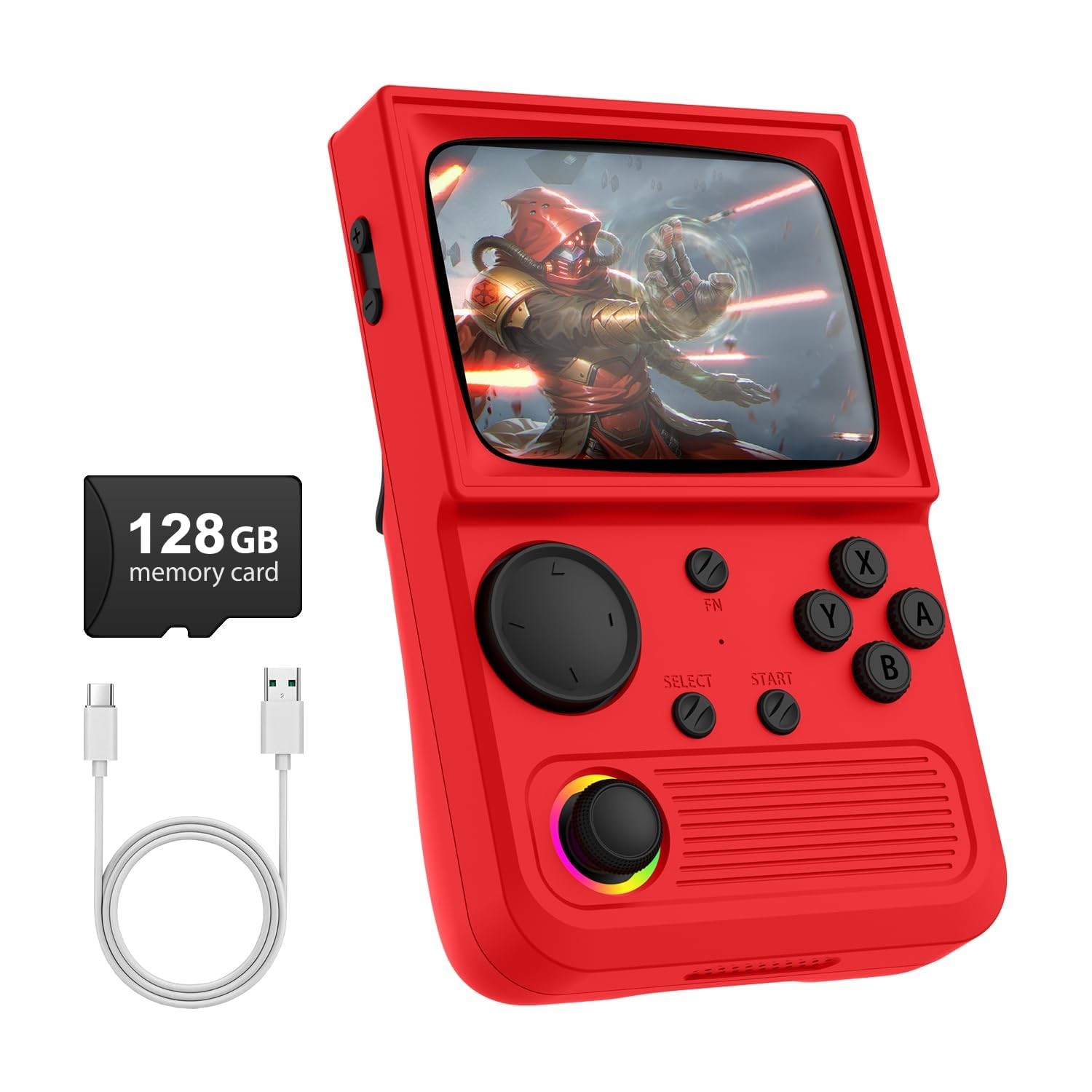 R36T Retro Gaming Console, 3.5”IPS Screen CRT-Inspired, Handheld Game Consol…