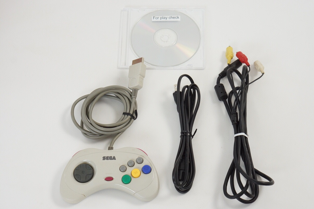Sega Saturn WHITE Console Boxed HST-3220 Tested System -NTSC-J CD- B63045529