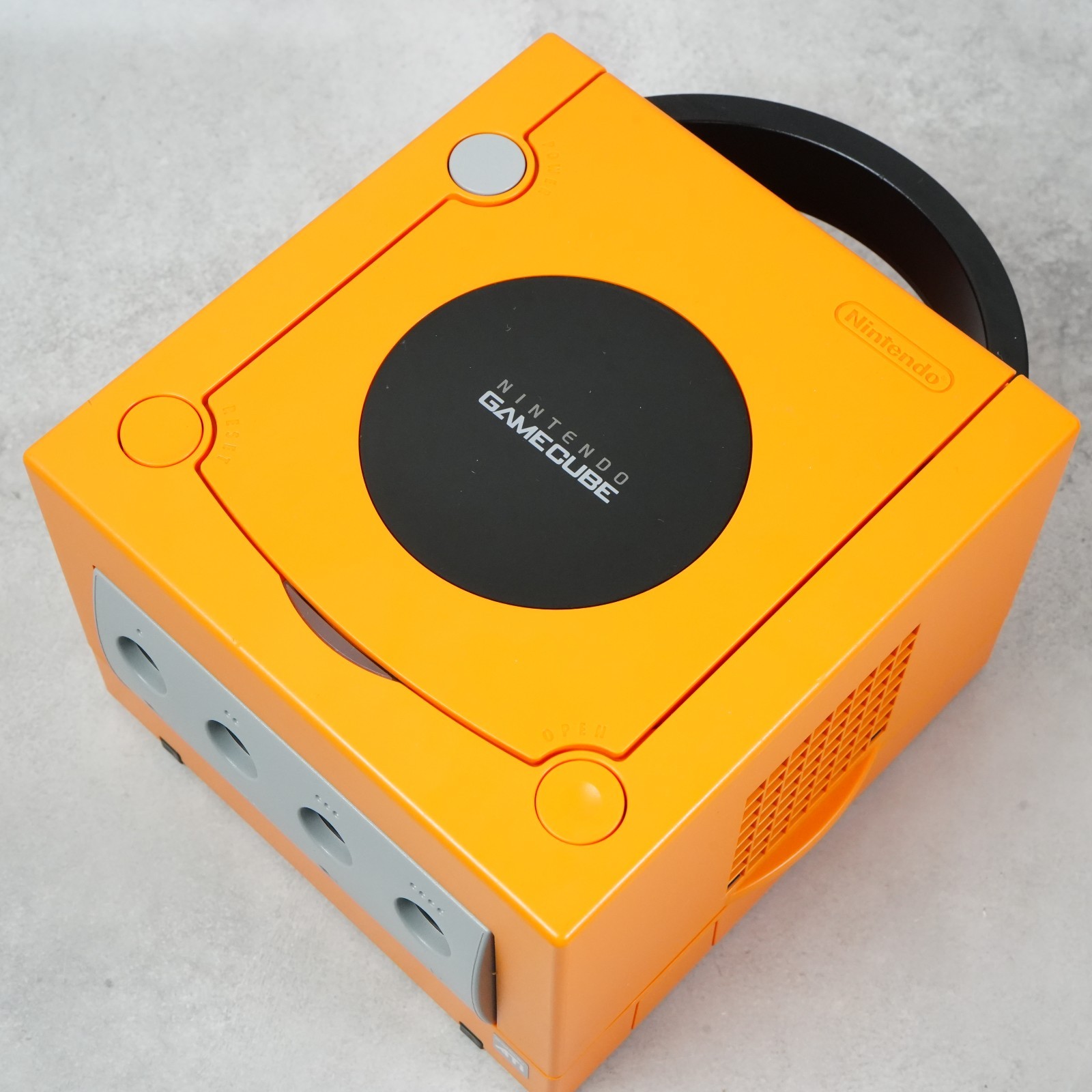 Boxed Nintendo GameCube Spice Orange Console NTSC U-C/J Region Switch Mod JAPAN