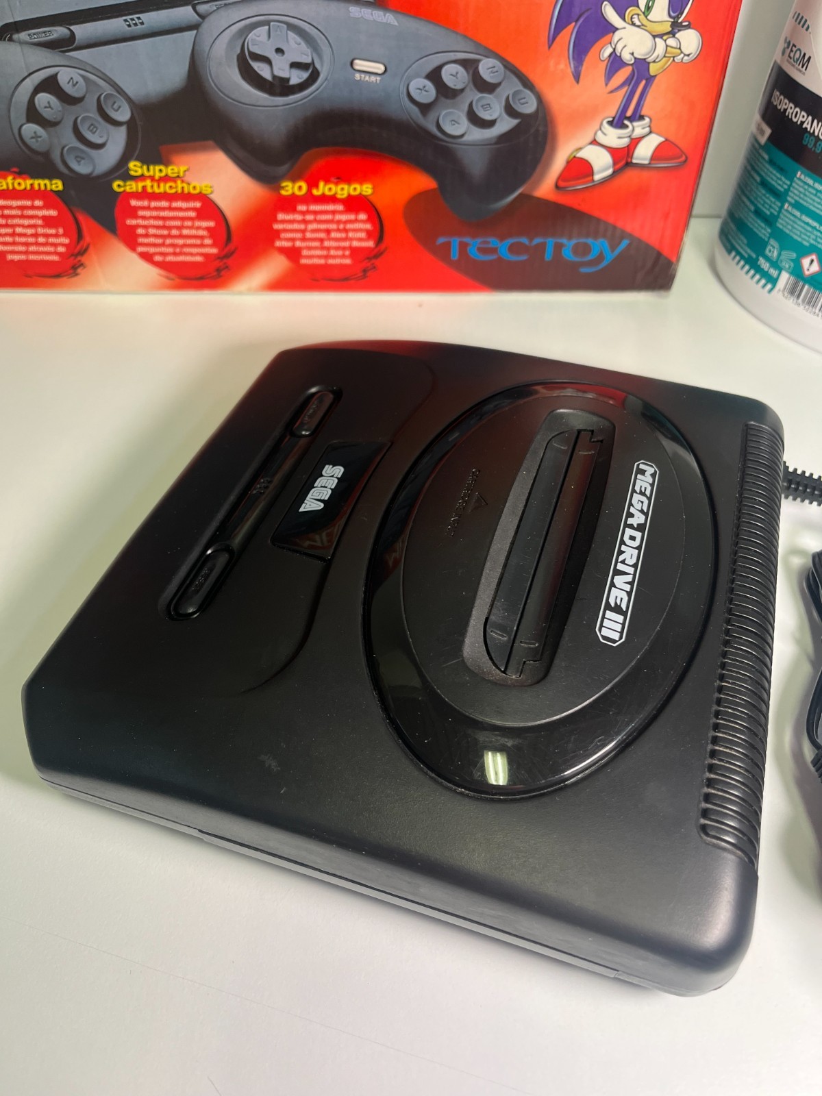 SUPER MEGA DRIVE 3 TEC TOY SEGA BRAZIL 30 GAMES EDITION BOXED TESTED CONSOLE