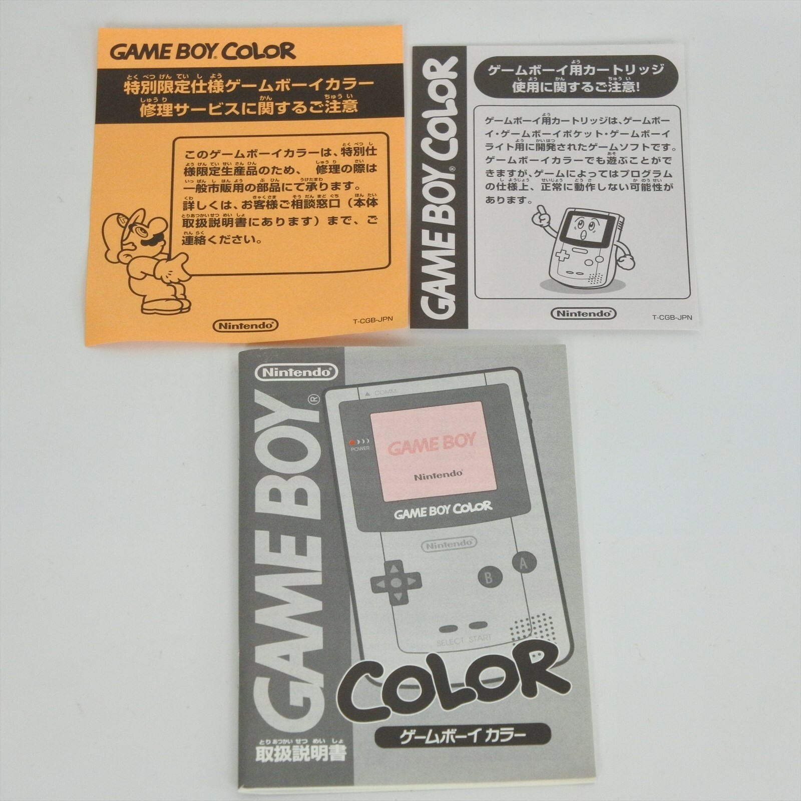 GameBoy Color Console GOOD Clear Cherry Pink Boxed Sakura Wars 7223 Nintendo gb