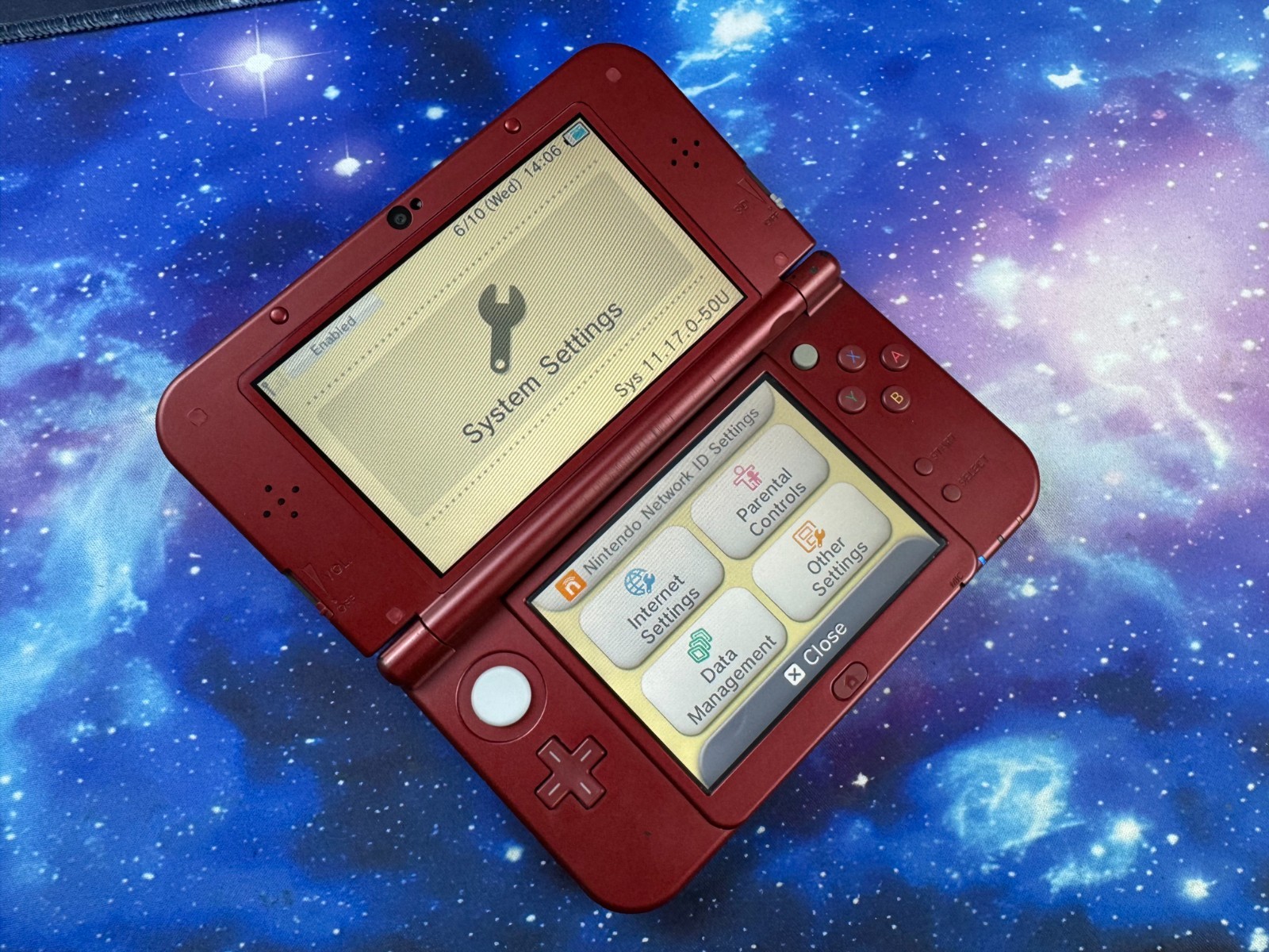 USB-C INBUILT CAPTURE CARD Metallic Red New Nintendo 3DS XL Console 128gb