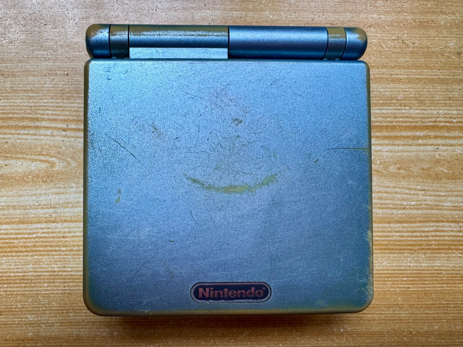 Nintendo Gameboy Advance SP AGS001 Pearl Blue Handheld w/ USB Cable & Battery