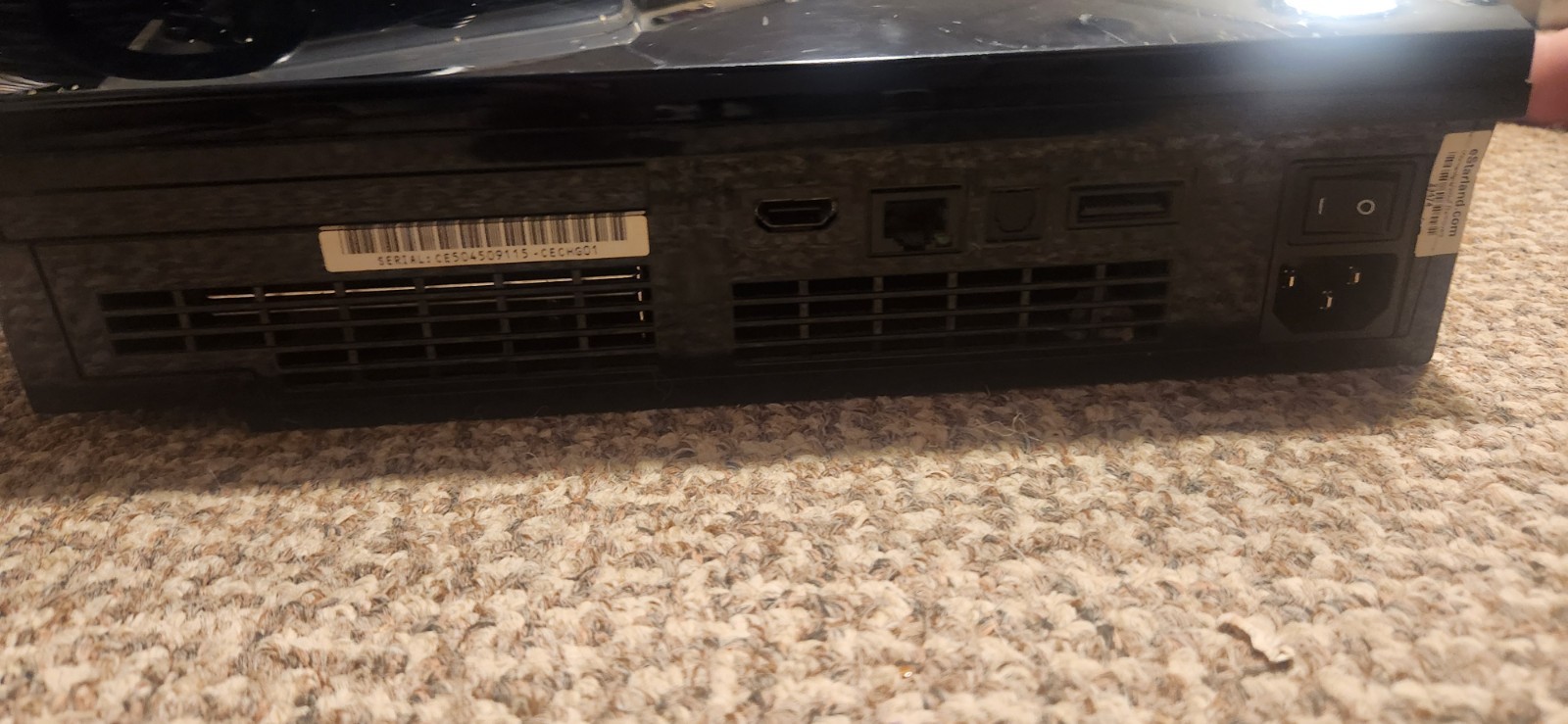 Sony PS3 Fat CECHG01 160GB Tested Blu-ray OK Game Disc Issue OEM