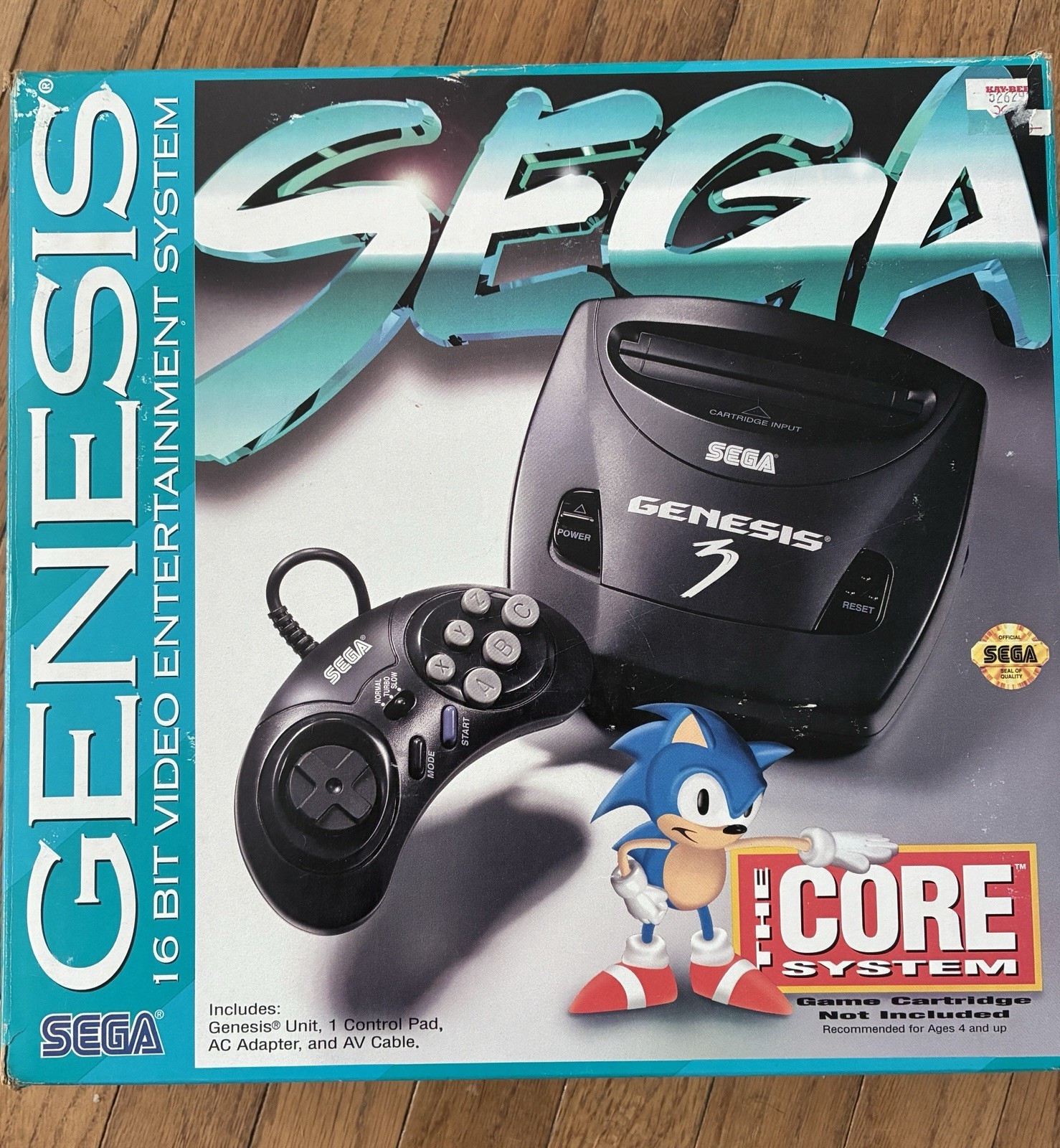 SEGA Genesis 3 16-Bit Console Bundle w/ Box, Controller & Cables NTSC-U/C