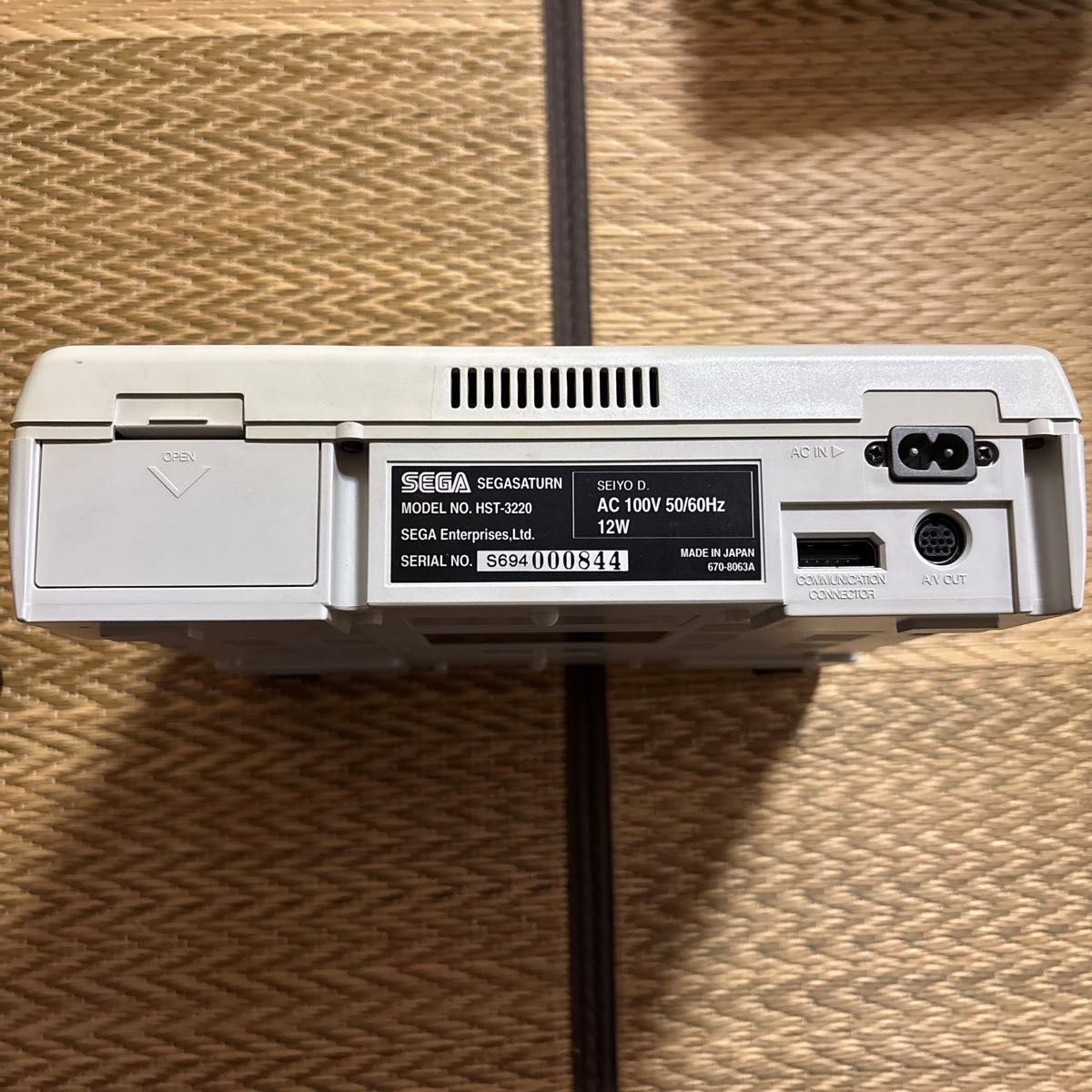 Sega Saturn console hst-0014.Tested from Japan
