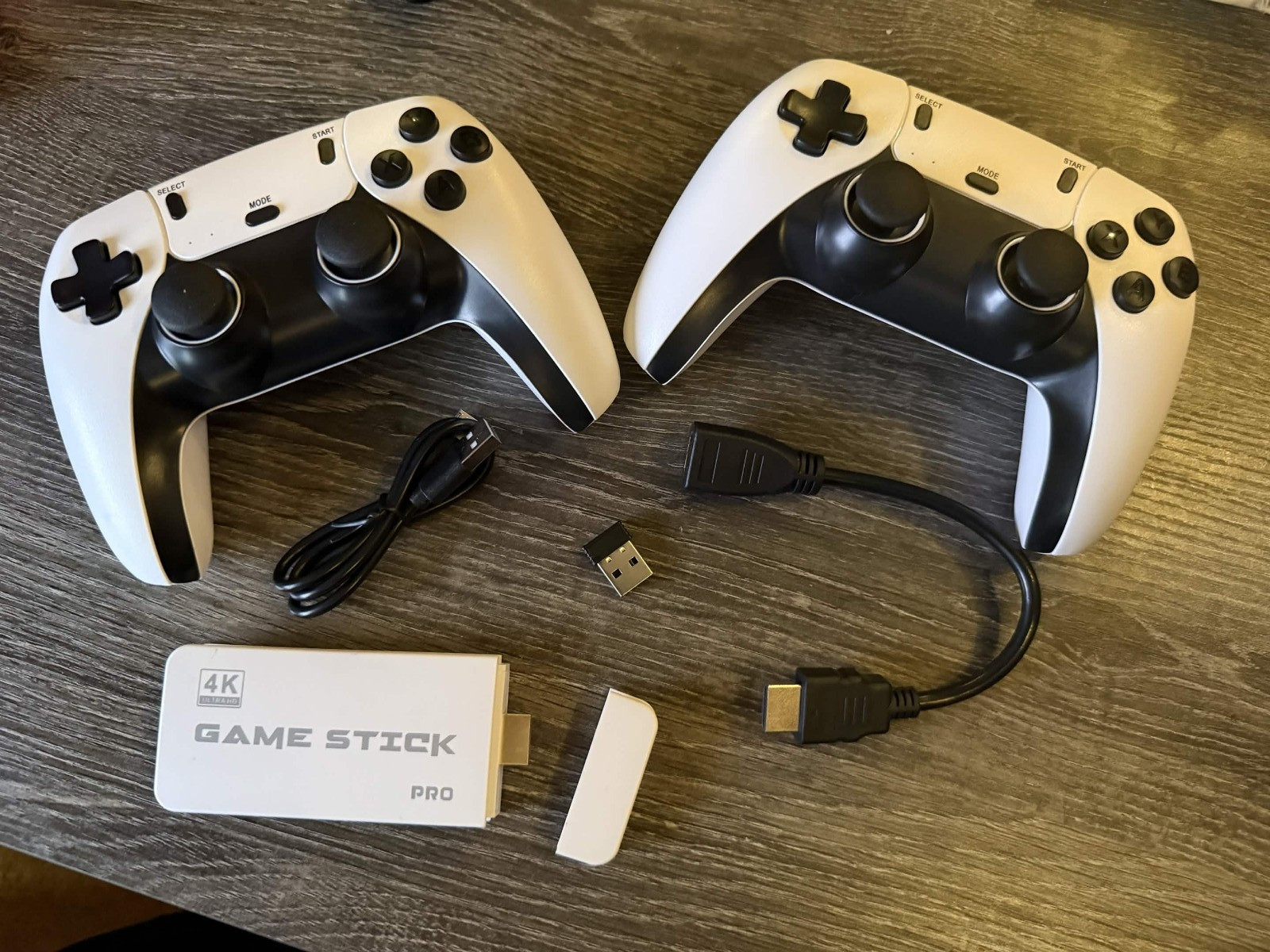 M15 Game Stick Pro 4k HDMI Wireless Retro Console, 2 Wireless Controllers, 128GB