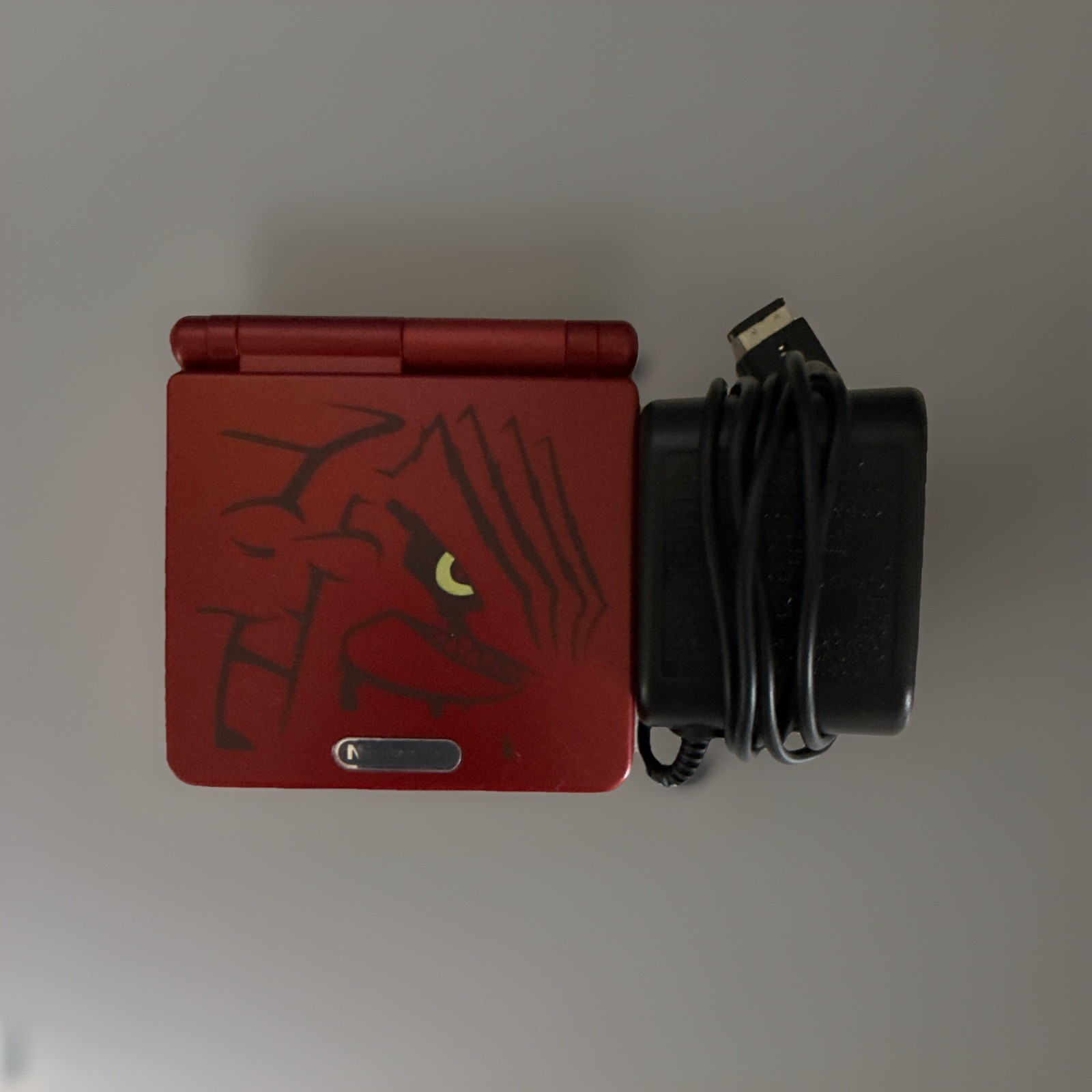 Nintendo Game Boy Advance SP AGS-001 Red NTSC-J Backlit Handheld w/ Charger