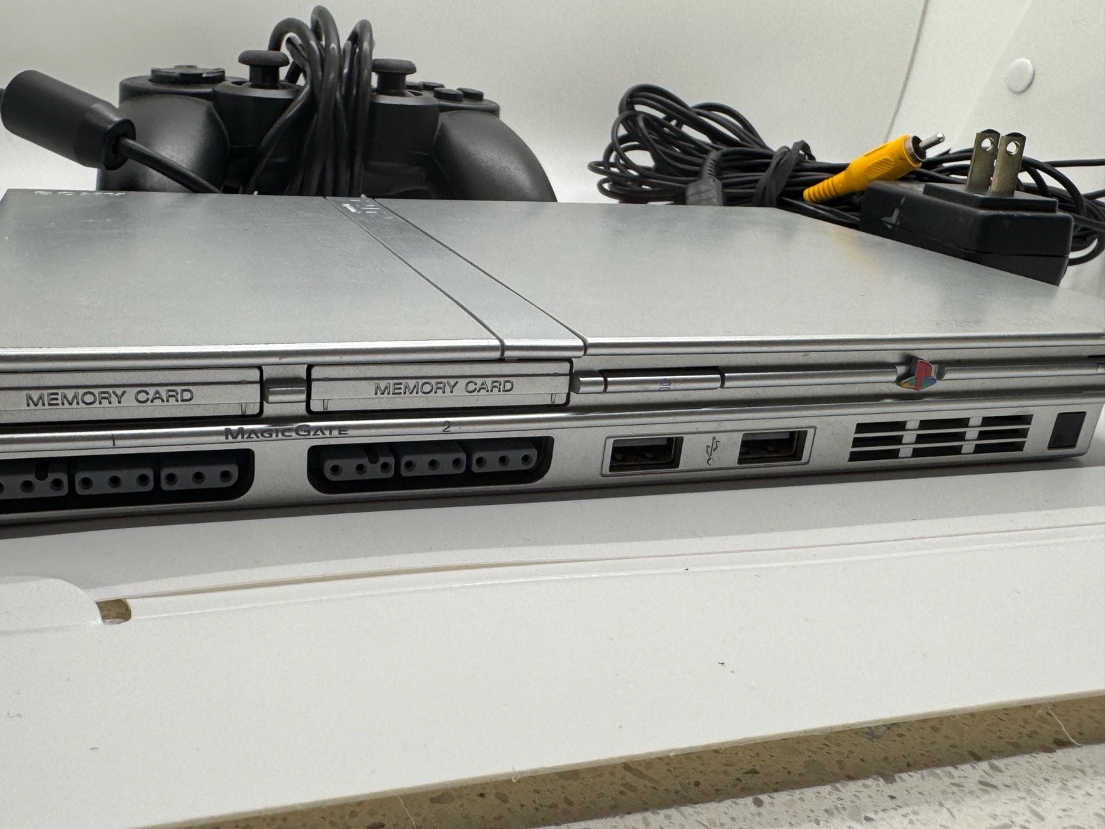Sony PlayStation 2 Slim Console Model SCPH-77001 Satin Silver