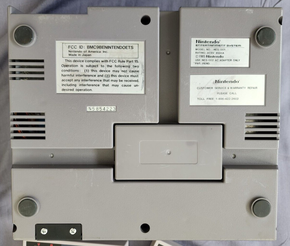 NINTENDO NES CONSOLE ORIGINAL SYSTEM GAMES SUPER MARIO 1 2 3