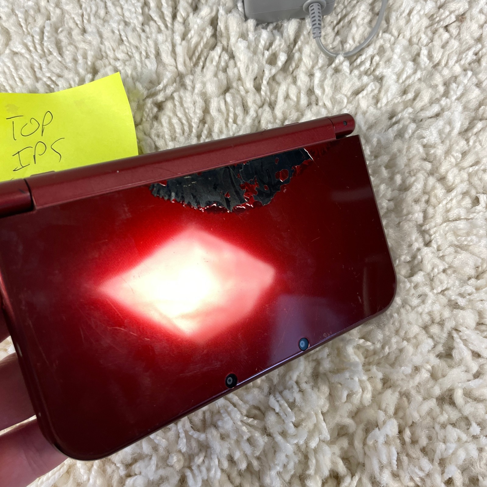 Nintendo “New” 3DS XL Metallic Red Handheld Console System RED-001 Top IPS Works
