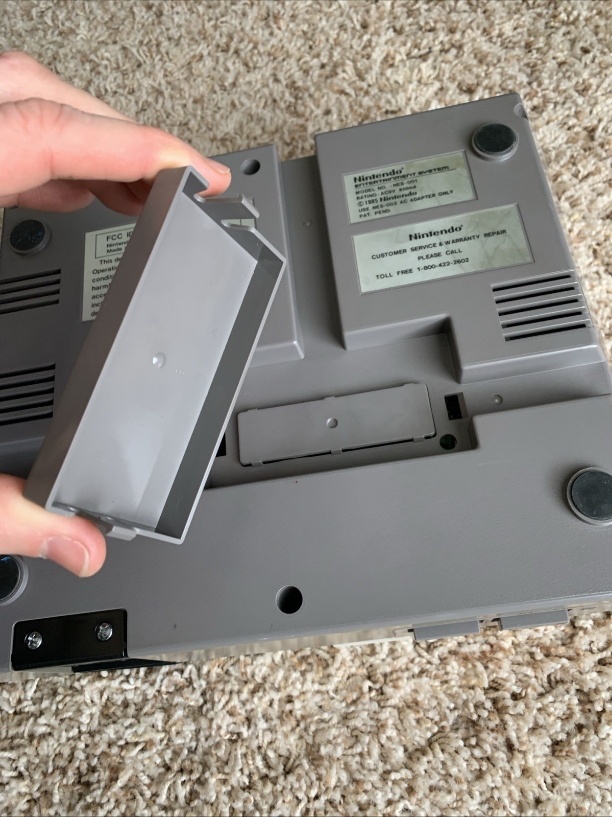 Original Nintendo NES Console w/ Super Mario Duck Hunt Game ONLY! Works – READ!