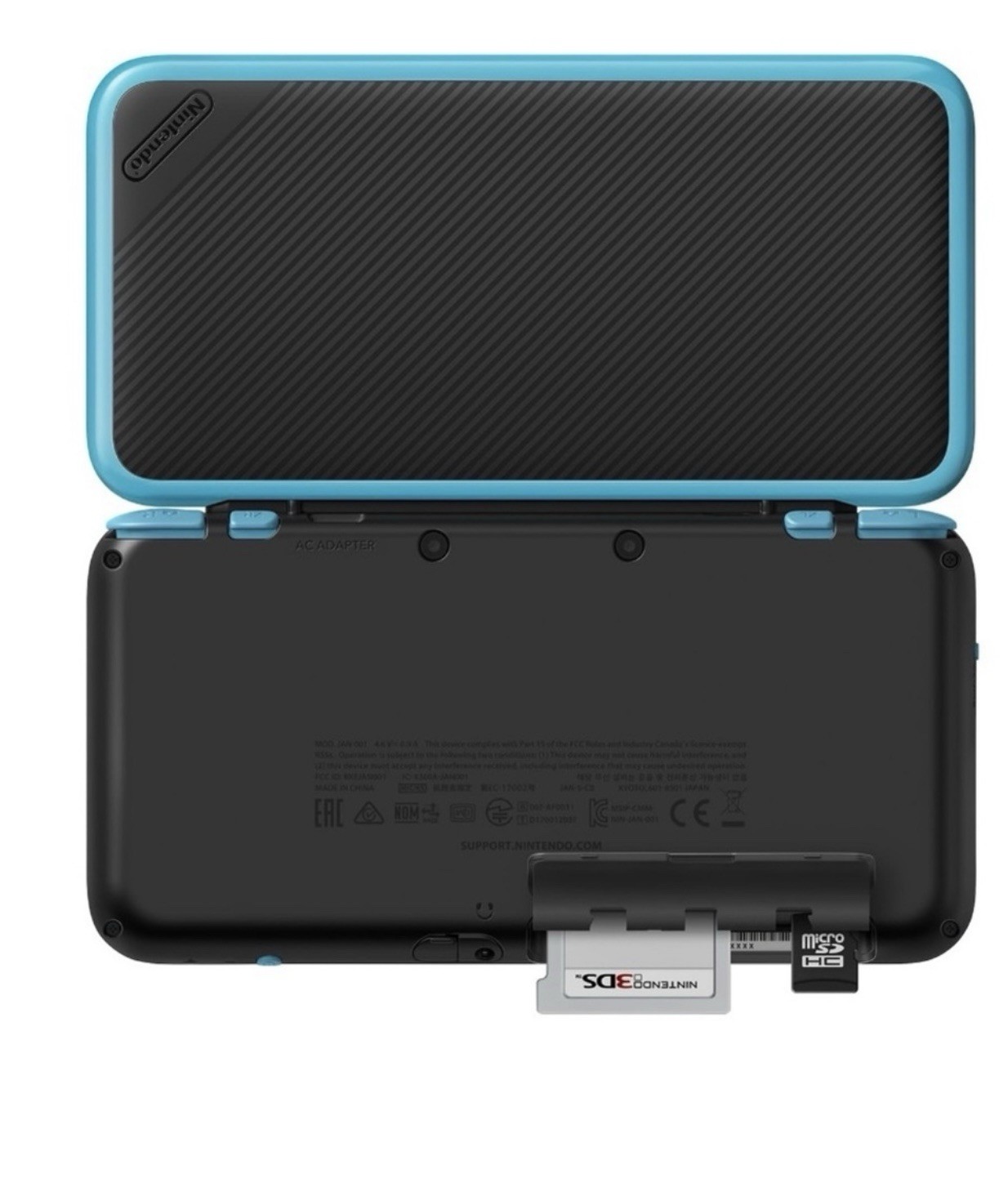 Nintendo New 3DS XL Black Blue Wi-Fi Handheld Console with Headphone Jack