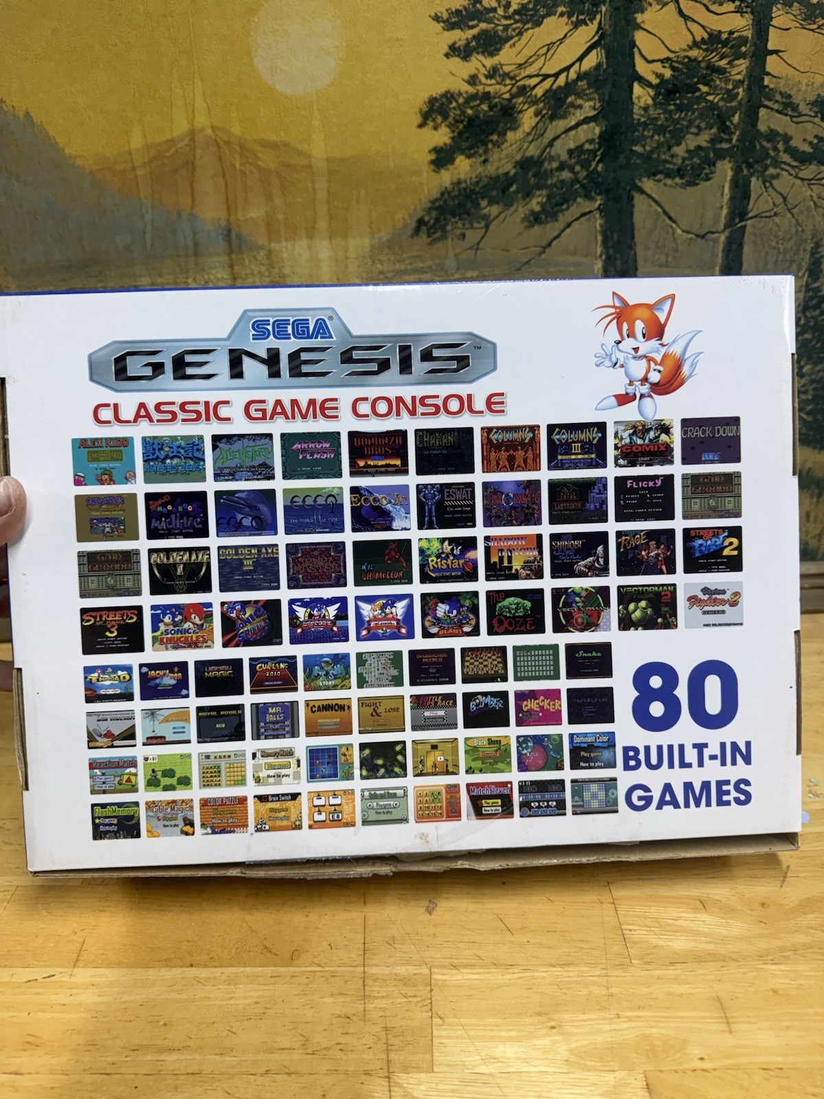 SEGA GENESIS AtGames Classic Game Console 80 Games W/ 2 Controllers Tested