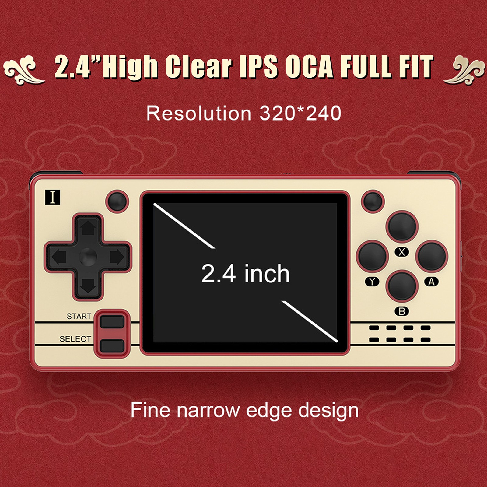 Open Source Handheld 64-bit GBA FC Nostalgic Game Console 2.4-inch IPS RPVG